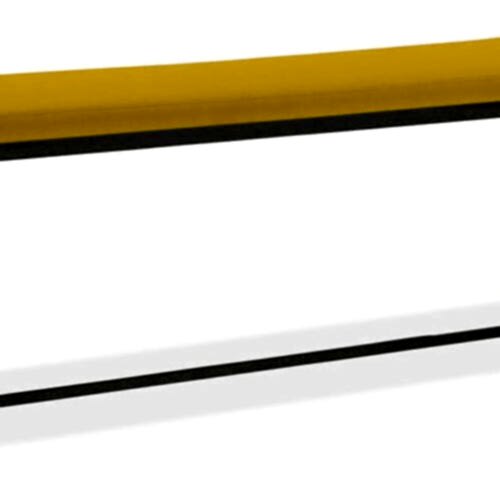 Banvıtle Siyah Metal Sarı Bench Puf