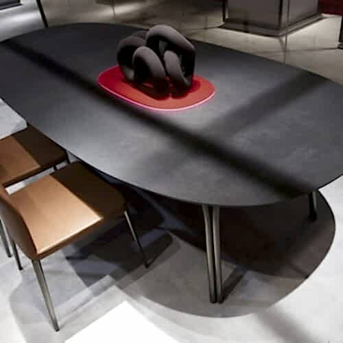 T-One Gri Porselen Yemek Masası (PM-1005)