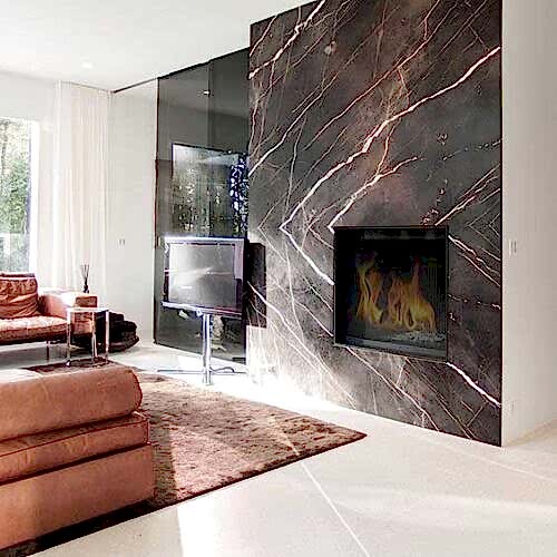 Bruno Perla Modern Mermer Şömine B0243