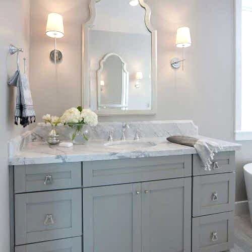 Carrara Mermer Banyo Tezgah TZ049