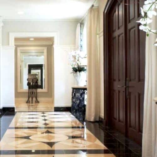 Otel Lobi Mermer Dekorlu Zemin Döşeme ZM052