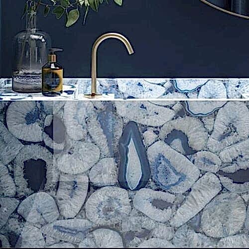 Agata Blue Porselen Banyo Uygulama(PB-010)