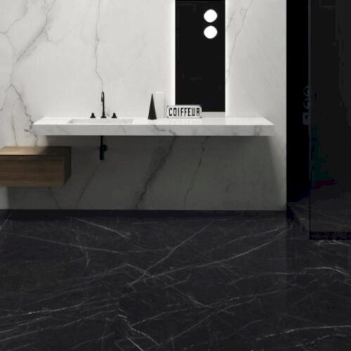 Dark Marquina Porselen Banyo Uygulama(PB-013)