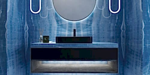 Blue Onyx Porselen Banyo Uygulama(PB-02)