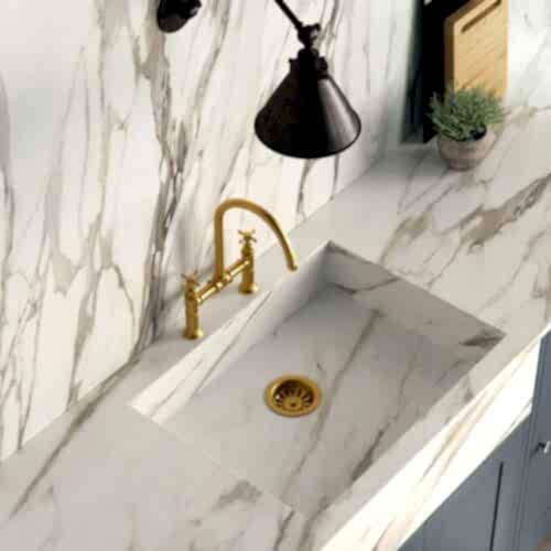 Calacatta Gold Fondovalle Porselen Tezgah Uygulaması (PTU-093)