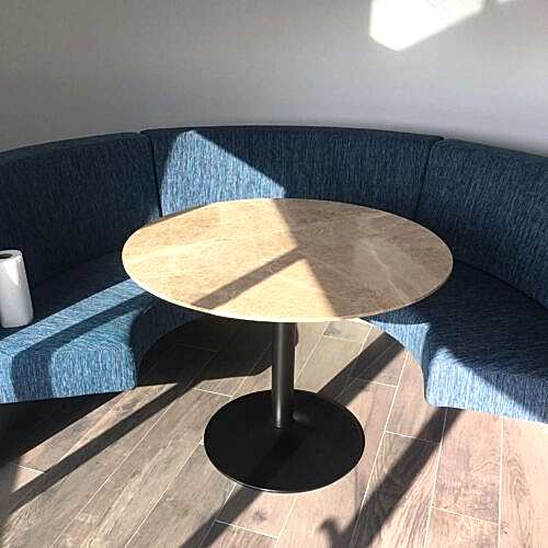 Seren Yuvarlak Mermer Cafe/Restoran Masa (CR-706)