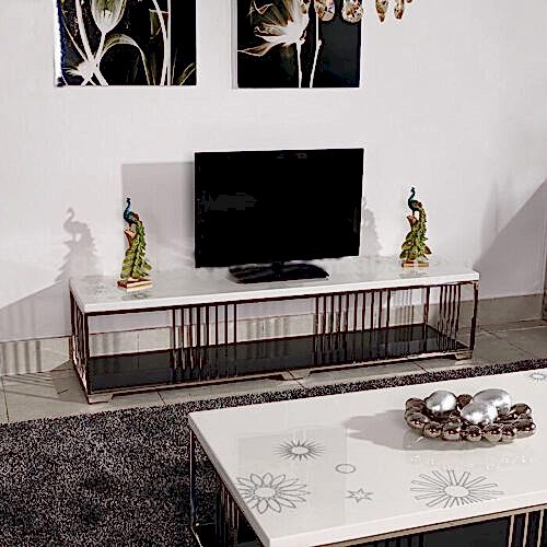 Alya Lake Paslanmaz Ayak Tv Sehpası (Tv-106)